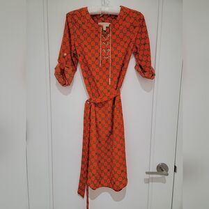 MICHAEL Michael Kors Mandarin gold chain dress XS